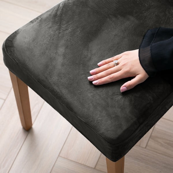 Szürke gumis szék huzat szett 4 db-os 48 cm Sento – Restilo-image-1