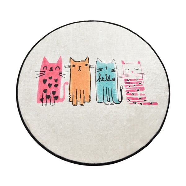 Baby Cats fürdőszobai kilépő, ⌀ 100 cm - Homefesto