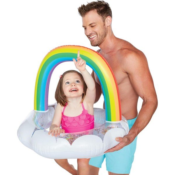 Szivárvány alakú felfújható úszógumi gyerekeknek - Big Mouth Inc.-image-1