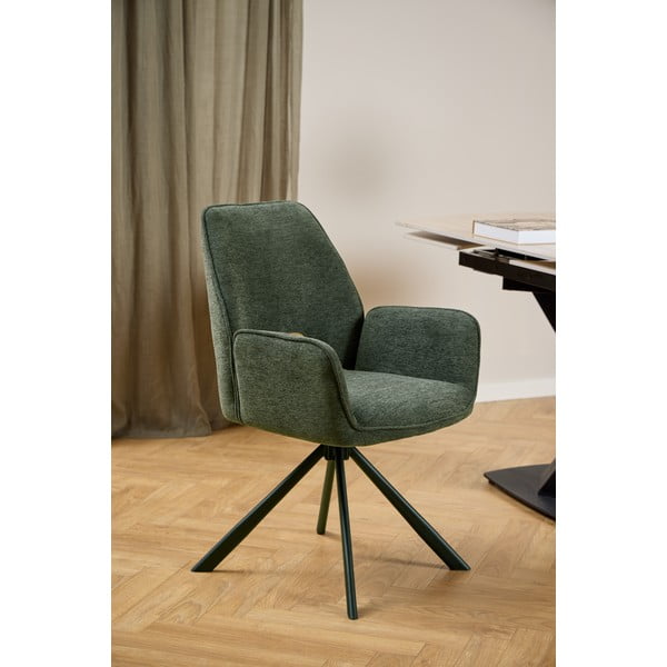 Sötétzöld karfás étkezőszék Graham – Actona-image-1
