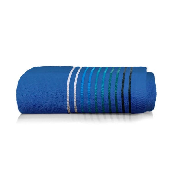 Linea kék pamut törölköző, 50 x 90 cm - Maison Carezza