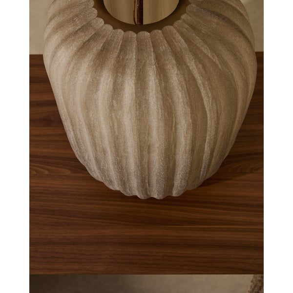 Bézs üveg váza (magasság 27 cm) Lumia – Kave Home-image-1