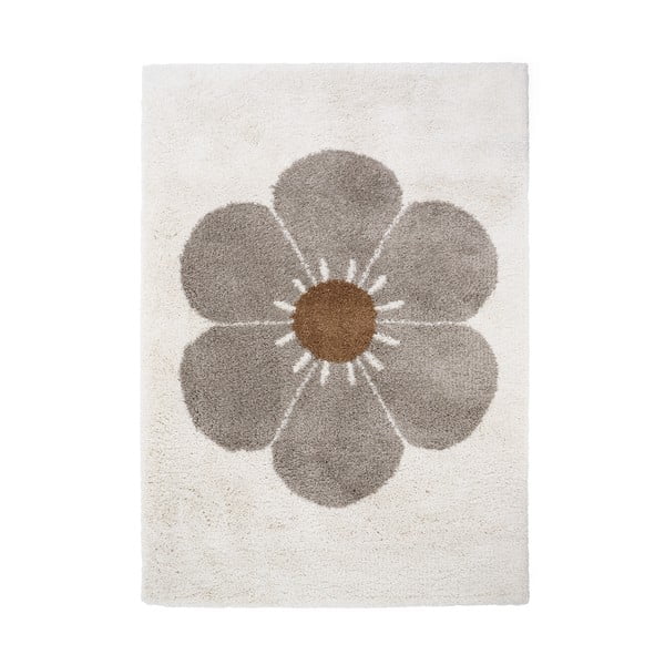 Világosszürke-krémszínű gyerek szőnyeg 120x170 cm Bohemian Daisy – Nattiot