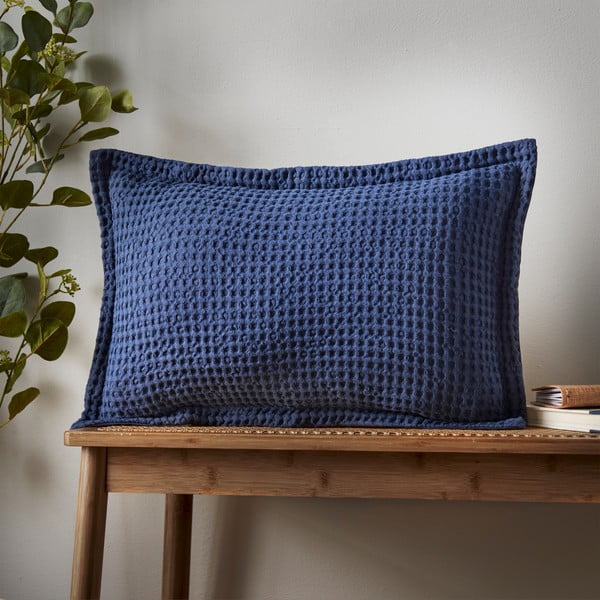 Pamut díszpárna 30x50 cm Jaipur Chunky Waffle – Pineapple Elephant-image-1