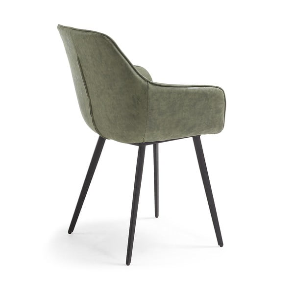 Khaki bőr utánzat étkezőszék szett 2 db-os Amira – Kave Home-image-3