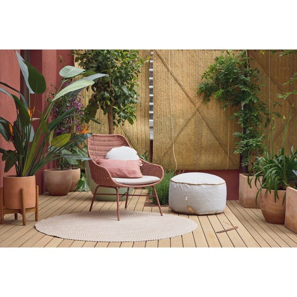 Dalila zöld puff újrahasznosított műanyagból - Kave Home-image-3