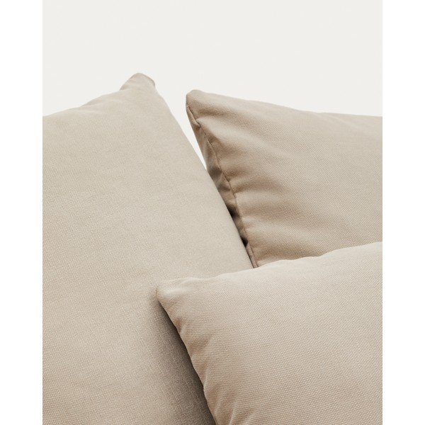 Bézs len fotel Nora – Kave Home-image-1