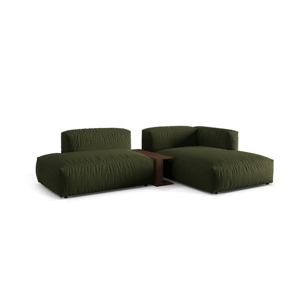 Zöld moduláris sarokkanapé (jobb oldali) Martina – Micadoni Home-image-1