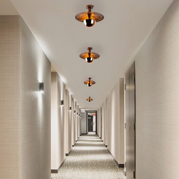 Rézszínű mennyezeti lámpa fém búrával ø 38 cm Kurt – Opviq lights-image-3