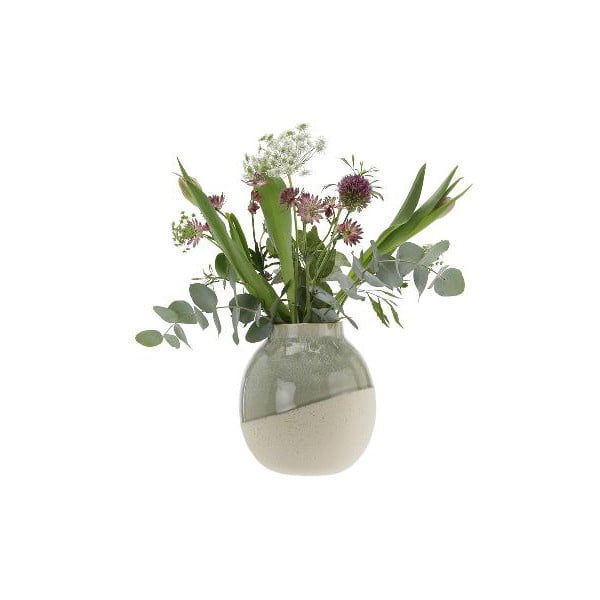 Skraa Frosty Green zöld agyagkerámia váza, ⌀ 18 cm - A Simple Mess