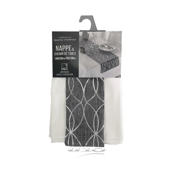 Asztalterítő és asztali futó szett 140x250 cm Elipsa – douceur d'intérieur-image-3