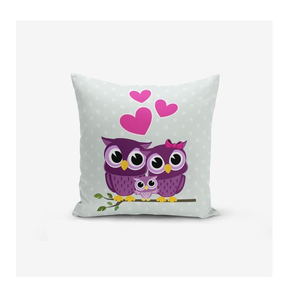 Gyerek párnahuzat 43x43 cm Owls – Mila Home