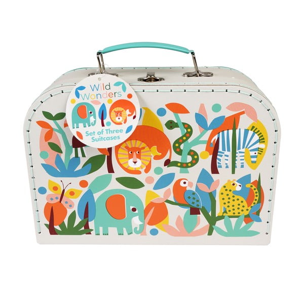 Gyerek bőrönd készlet 3 db-os Wild Wonders - Rex London-image-2