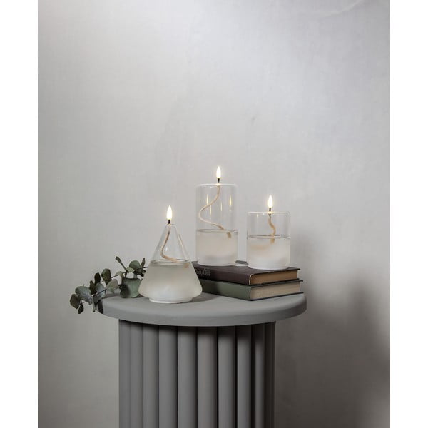 Flamme Float fehér LED gyertya üvegben, magasság 17,5 cm - Star Trading-image-4