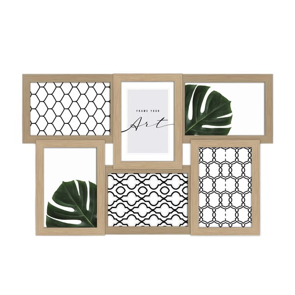 Natúr színű fali képkeret 44x27 cm Beech – knor