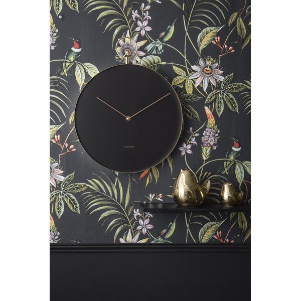 Hook fekete fém falióra, ø 34 cm - Karlsson-image-1