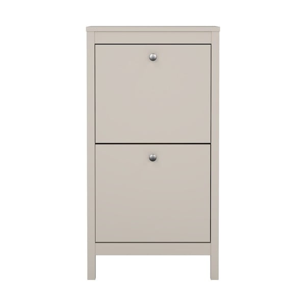 Szürkésbézs billenő ajtós cipőtartó Madrid – Tvilum-image-2