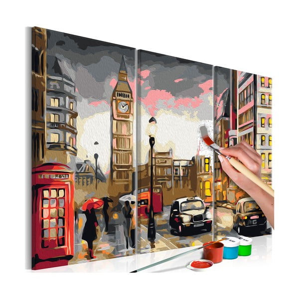London Streets DIY készlet, saját vászonkép festése, 60 x 40 cm - Artgeist