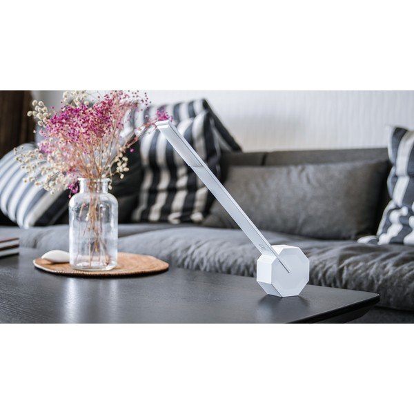 Fehér LED asztali lámpa (magasság 38 cm) Octagon One – Gingko-image-1