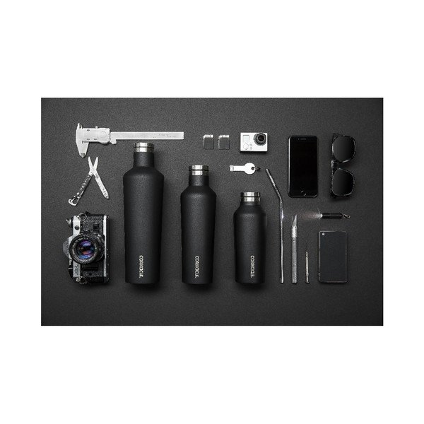 Canteen fekete termosz rozsdamentes acélból, 470 ml - Corkcicle-image-1