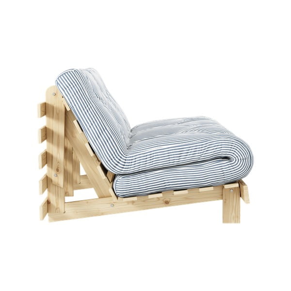 Fehér/világoskék kanapéágy 140 cm Roots - Karup Design-image-3