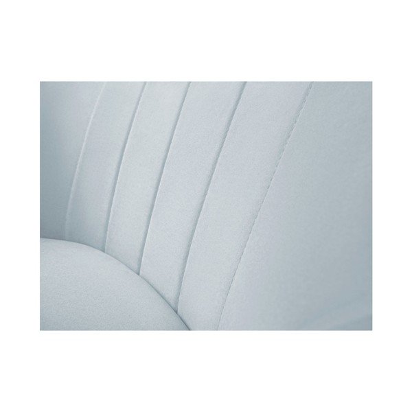 Sardaigne világoskék bársony fotel - Mazzini Sofas-image-4