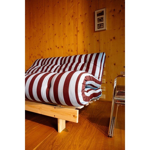 Borvörös-világoskék futon-fa fotel Roots – Karup-image-4