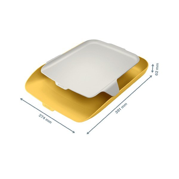 Cosy sárga irodai dokumentumtároló rendszerezővel - Leitz-image-4