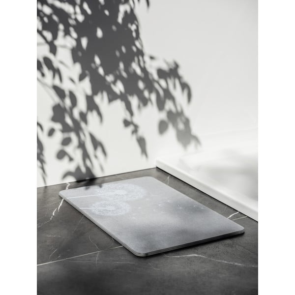 Szürke kovaföld fürdőszobai kilépő 39x60 cm Astera – Wenko-image-1