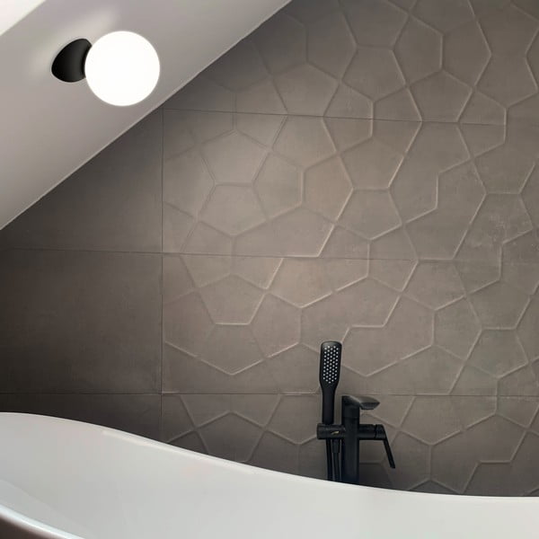 Volga fekete falilámpa, ø 12 cm - SULION-image-1