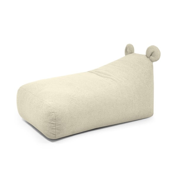 Krémszínű buklé gyerek babzsákfotel Snug 130 Bear – SLOWDOWN