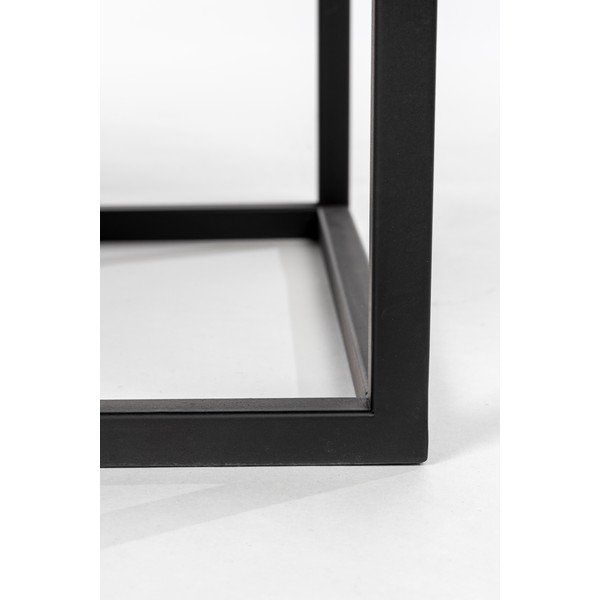 Fekete rattan bortartó szekrény 8 palackhoz, 80x100 cm Guuji - White Label-image-1