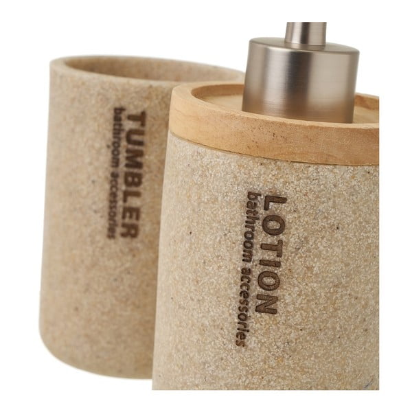 Bézs fürdőszobai kiegészítő szett – Casa Selección-image-1