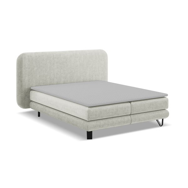 Bézs boxspring ágy 140x200 cm Ilima – Makamii