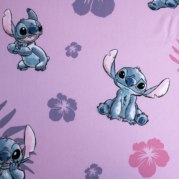 Gumis egyszemélyes pamut gyerek lepedő 90x200 cm Lilo and Stitch – Jerry Fabrics-image-2