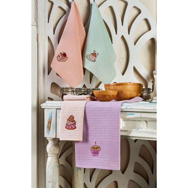 Pamut konyharuha szett 6 db-os 40x60 cm Cake – Foutastic-image-1
