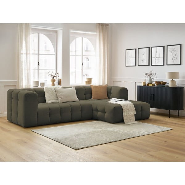 Zöld sarokkanapé (jobb oldali) Cloud – Bobochic Paris-image-1