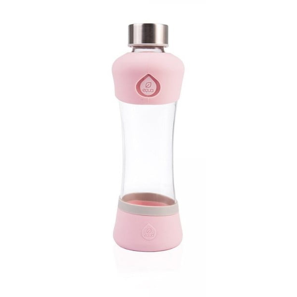 Active Berry rózsaszín boroszilikát üvegpalack, 550 ml - Equa