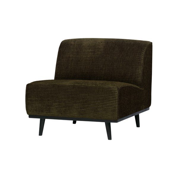 Statement sötétzöld kordbársony fotel - BePureHome-image-1