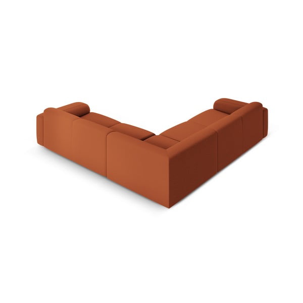 Barna buklé sarokkanapé (variálható-L alakú) Molino – Micadoni Home-image-3