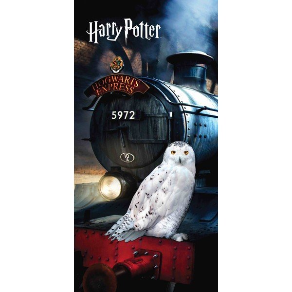Pamut gyerek fürdőlepedő 70x140 cm Harry Potter "Hedwig" – Jerry Fabrics