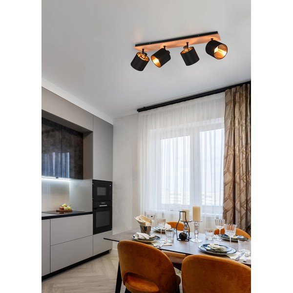 Fekete-natúr színű spotlámpa ø 12 cm Tommy – Reality-image-1