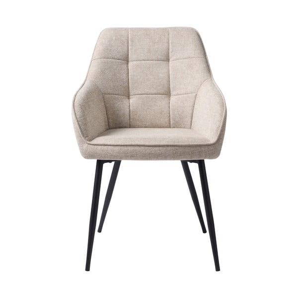 Bézs kárpitozott karfás étkezőfotel Nolan – Unique Furniture-image-2