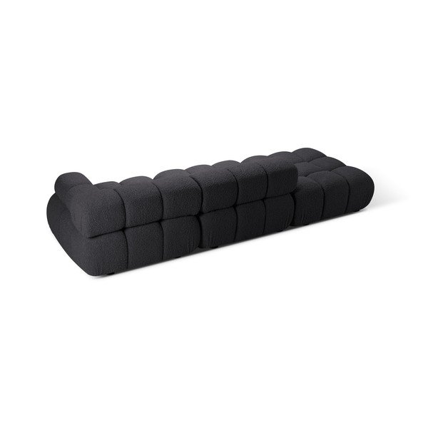 Antracitszürke buklé moduláris kanapé 288 cm Bellis – Micadoni -image-4