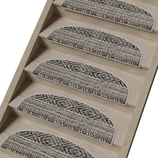 Lépcsőszőnyeg szett 16 db-os 20x65 cm Cottage Warmth – Vitaus-image-1