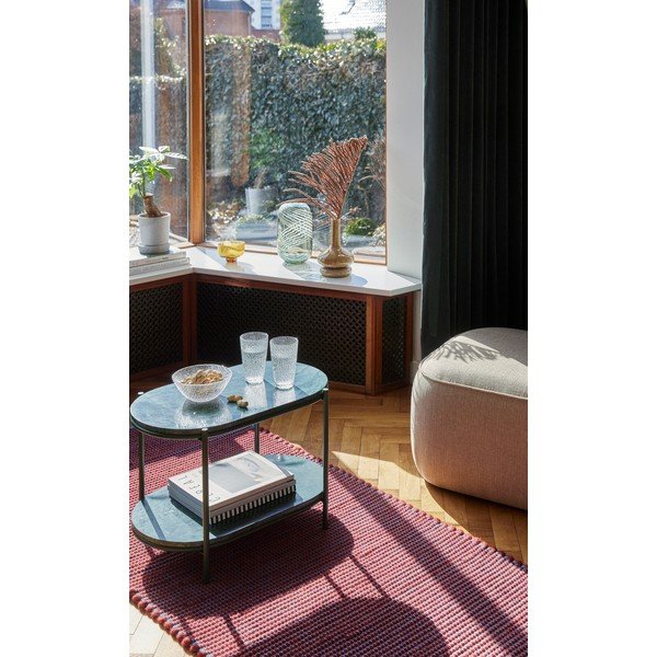 Lexa lila-kék gyapjú és pamut szőnyeg, 80 x 200 cm - Hübsch-image-3