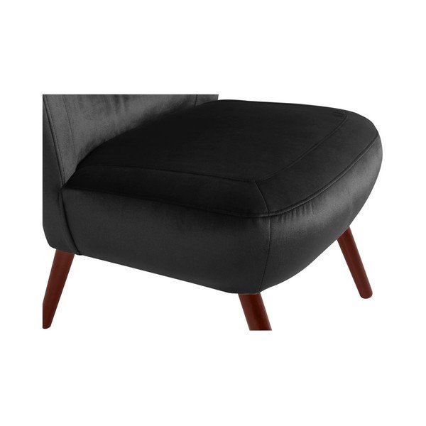 Sari Velvet fekete fotel - Max Winzer-image-3