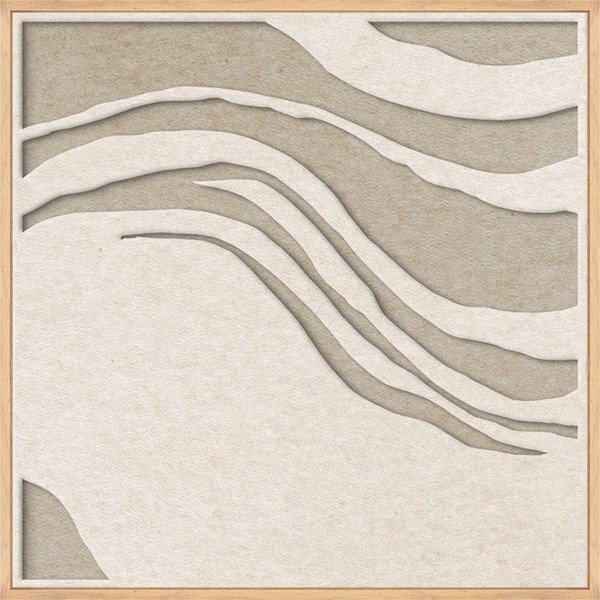 3D-s keretezett-akusztikus kép 62x62 cm Sacred Silence 2 – Malerifabrikken