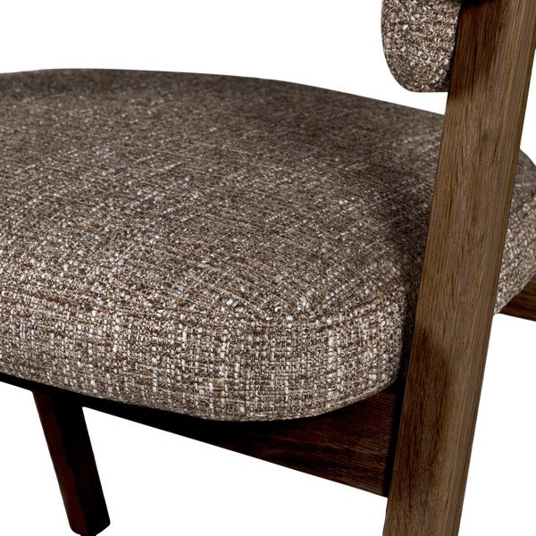 Barna kárpitozott karfás étkezőszék Tunar – WOOOD-image-4