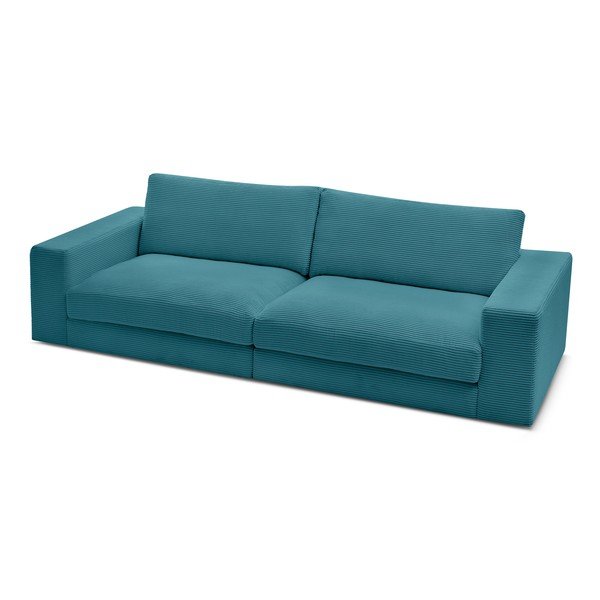 Kék kordbársony kanapé 274 cm Leonard – Bobochic Paris-image-4